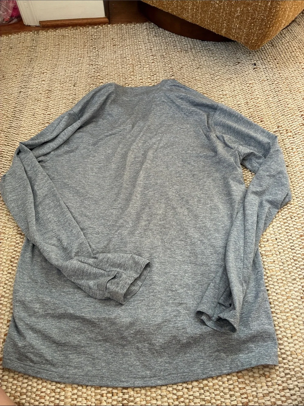 Nike Men's Gray Long Run Half-Zip Pullover
